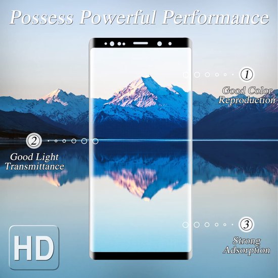 Samsung Galaxy Note 9 Screenprotector Full Cover Screenprotector Gehard 9H – 2-Pack-Ilumina Benelux