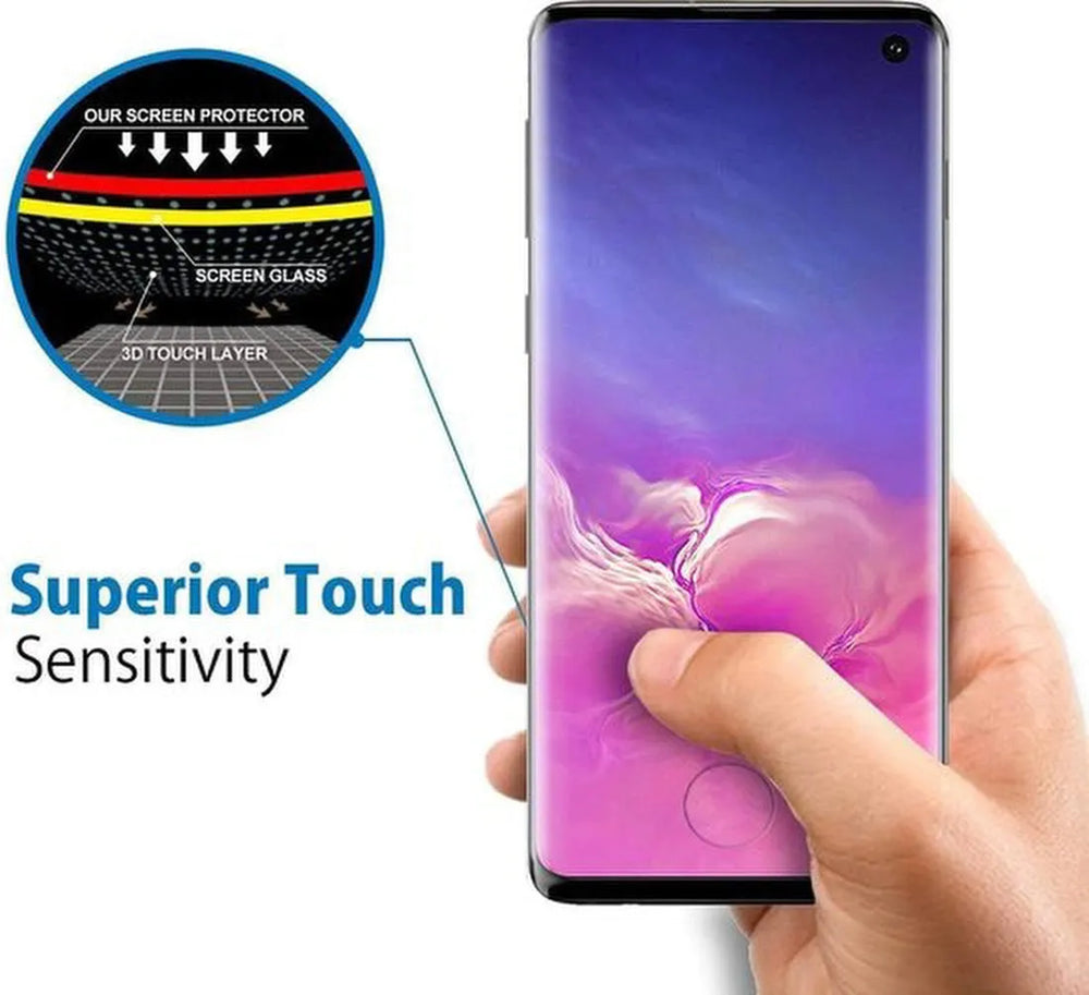 Samsung Galaxy S10 Plus Screenprotector Full Cover Screenprotector Gehard 9H – 1-Pack-Ilumina Benelux