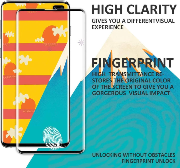 Samsung Galaxy S10 Plus Screenprotector Full Cover Screenprotector Gehard 9H – 2-Pack-Ilumina Benelux