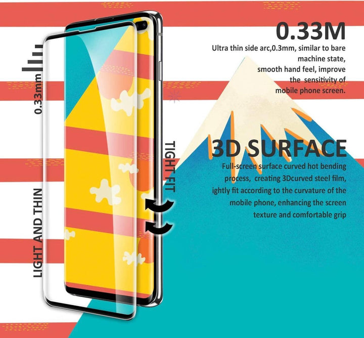 Samsung Galaxy S10 Plus Screenprotector Full Cover Screenprotector Gehard 9H – 2-Pack-Ilumina Benelux