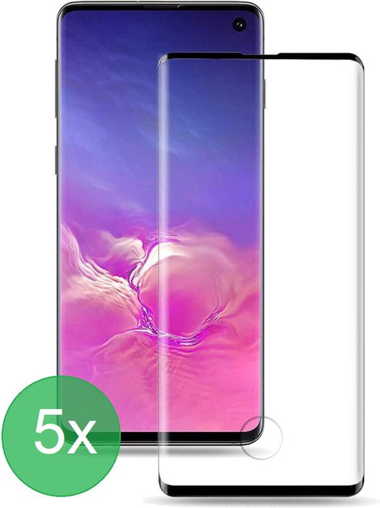 Samsung Galaxy S10 Plus Screenprotector Full Cover Screenprotector Gehard 9H – 5-Pack-Ilumina Benelux