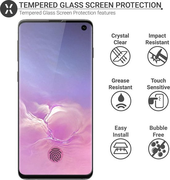 Samsung Galaxy S10 Screenprotector Full Cover Screenprotector Gehard 9H – 2-Pack-Ilumina Benelux