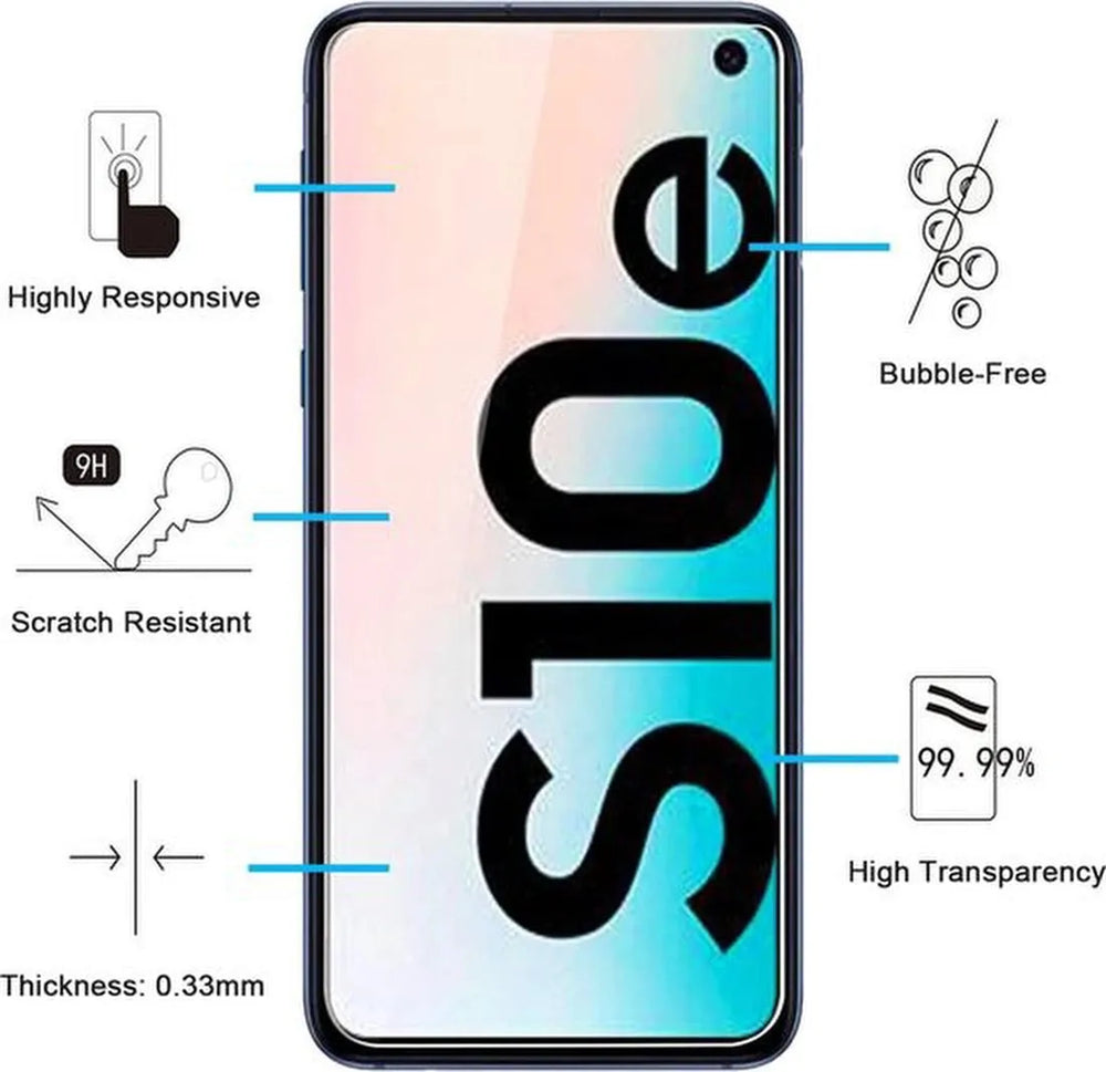 Samsung Galaxy S10e Screenprotector Gehard 9H – Anti-kras – 2-Pack-Ilumina Benelux