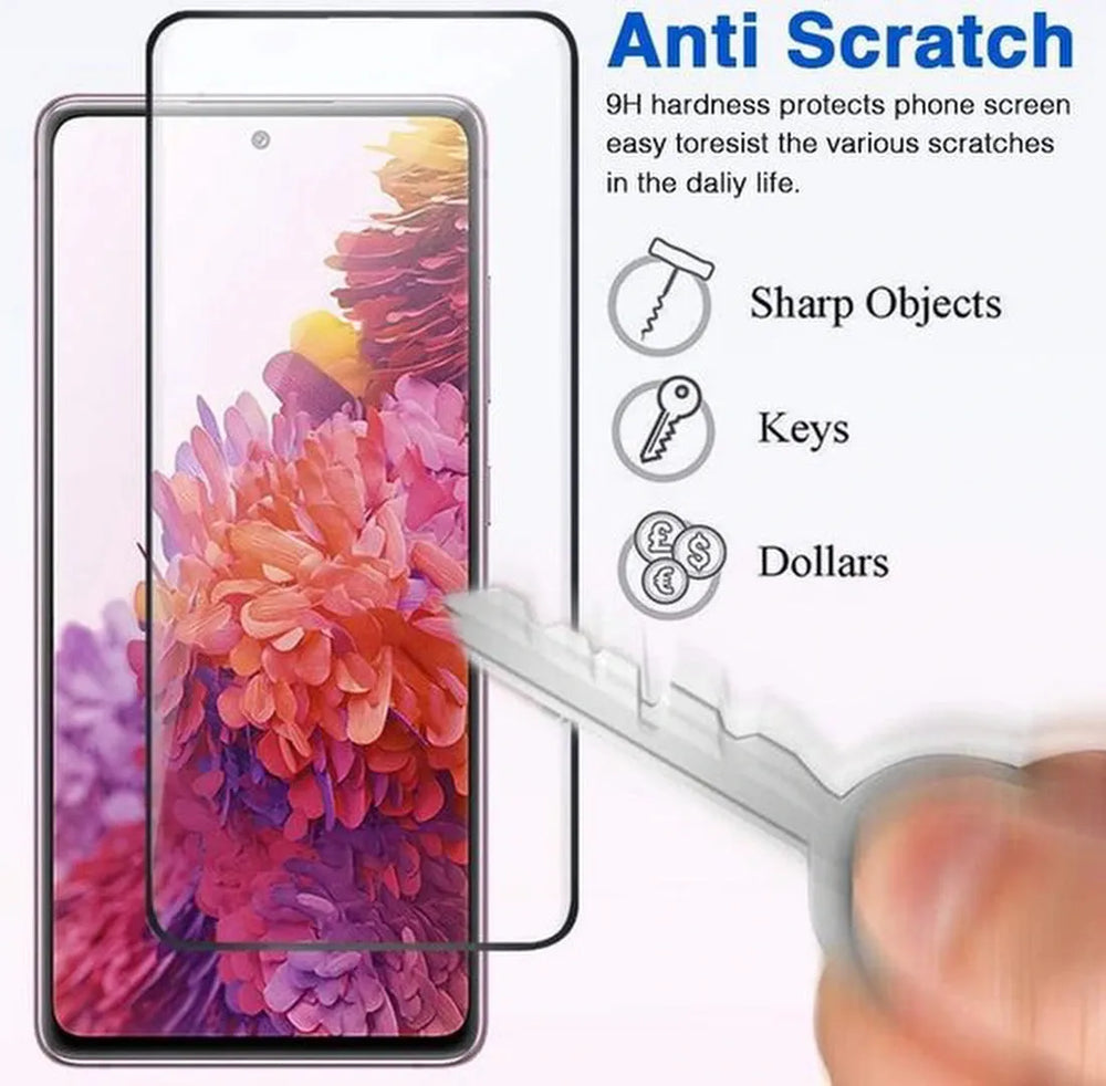 Samsung Galaxy S20 FE Screenprotector Full Cover – 9H Gehard Glas – 3-Pack-Ilumina Benelux