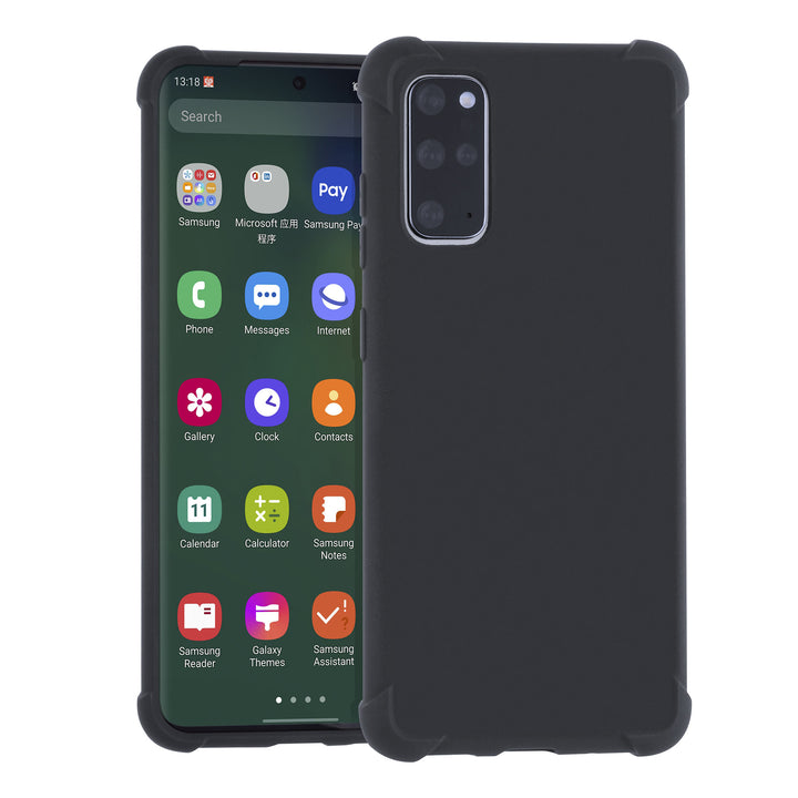 Samsung Galaxy S20 Plus Backcover hoesje Zwart - silicone-Hoesjes-Ilumina Benelux