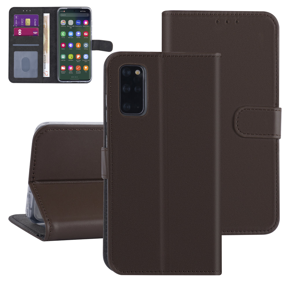 Samsung Galaxy S20 Plus Book Case hoesje - Bruin - Kaarthouder-Hoesjes-Ilumina Benelux