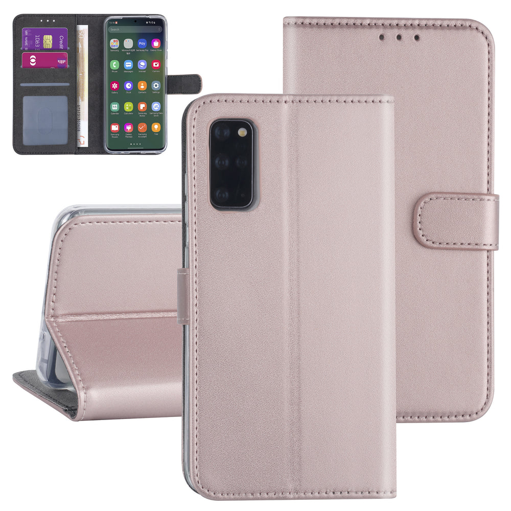 Samsung Galaxy S20 Plus Book Case hoesje - Rose Gold - Kaarthouder-Hoesjes-Ilumina Benelux