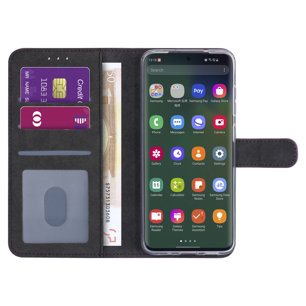 Samsung Galaxy S20 Plus Book Case hoesje - felroze - Kaarthouder-Hoesjes-Ilumina Benelux