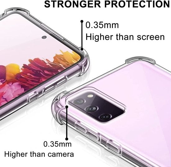 Samsung Galaxy S20 Plus Hoesjes – Transparante Backcover met Koord – Schokbestendig – TPU-Ilumina Benelux