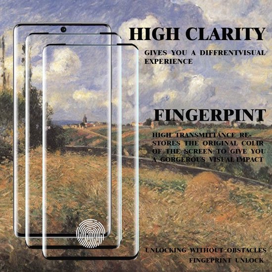Samsung Galaxy S20 Plus Screenprotector Full Cover – 9H Gehard Glas – 3-Pack-Ilumina Benelux