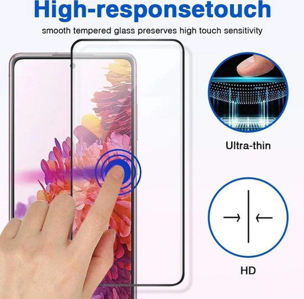 Samsung Galaxy S20 Plus Screenprotector Full Cover Screenprotector Gehard 9H – 3-Pack-Ilumina Benelux