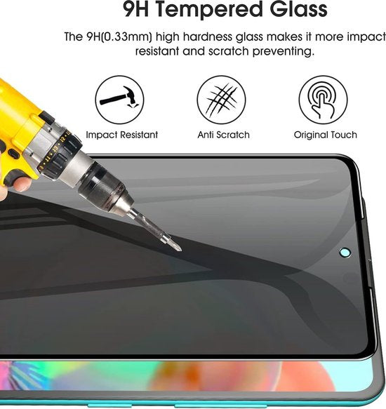 Samsung Galaxy S20 Plus Screenprotector Gehard 9H – Privacy Screenprotector – 3-Pack-Ilumina Benelux