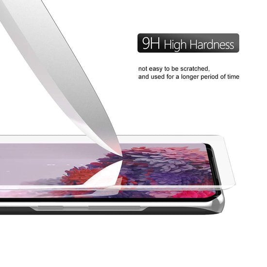 Samsung Galaxy S20 Plus - UV Screenprotector Gehard 9H – Anti-kras – 1-Pack-Ilumina Benelux