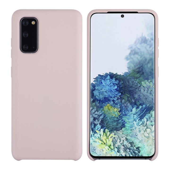 Samsung Galaxy S20 Sand Pink Backcover hoesje - silicone-Hoesjes-Ilumina Benelux