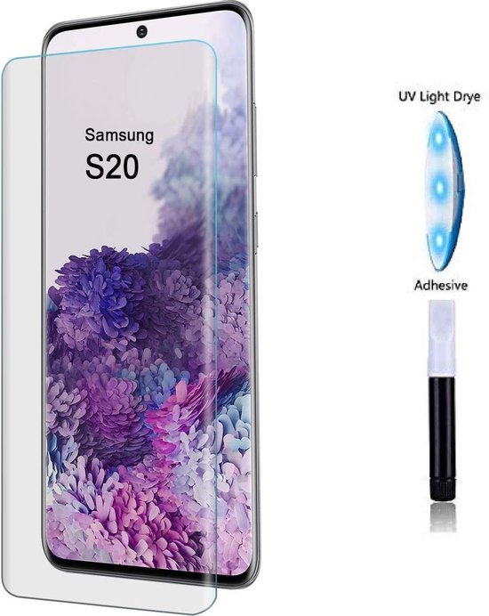 Samsung Galaxy S20 - UV Screenprotector Gehard 9H – Anti-kras – 1-Pack-Ilumina Benelux