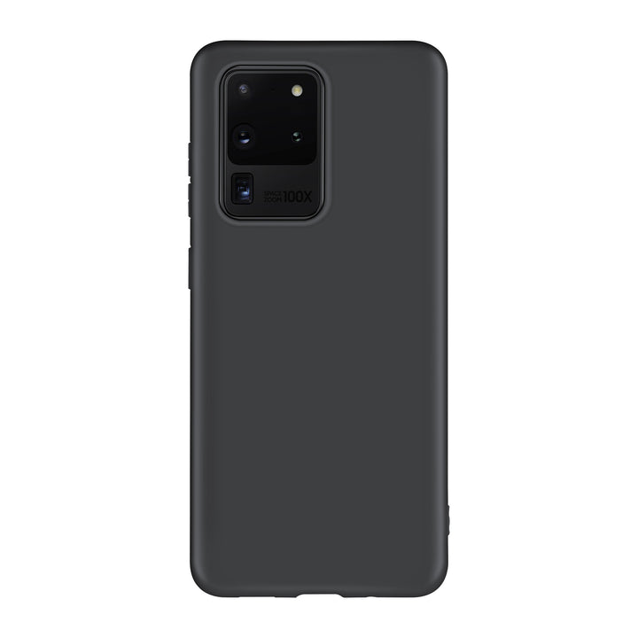 Samsung Galaxy S20 Ultra Backcover hoesje - Zwart - Silicone-Hoesjes-Ilumina Benelux