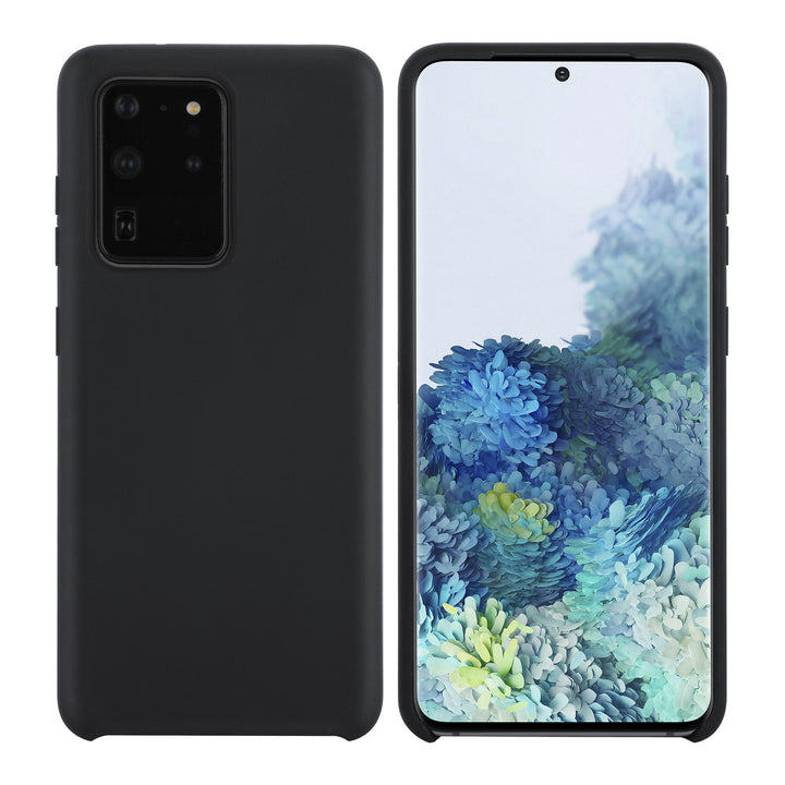 Samsung Galaxy S20 Ultra Backcover hoesje Zwart - silicone-Hoesjes-Ilumina Benelux