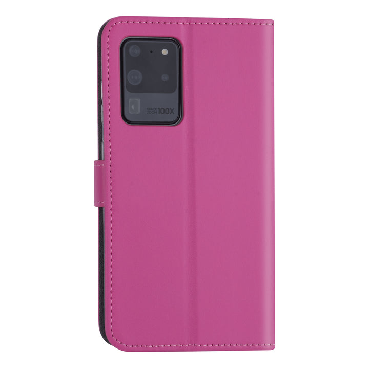 Samsung Galaxy S20 Ultra Book Case hoesje - felroze - Kaarthouder-Hoesjes-Ilumina Benelux