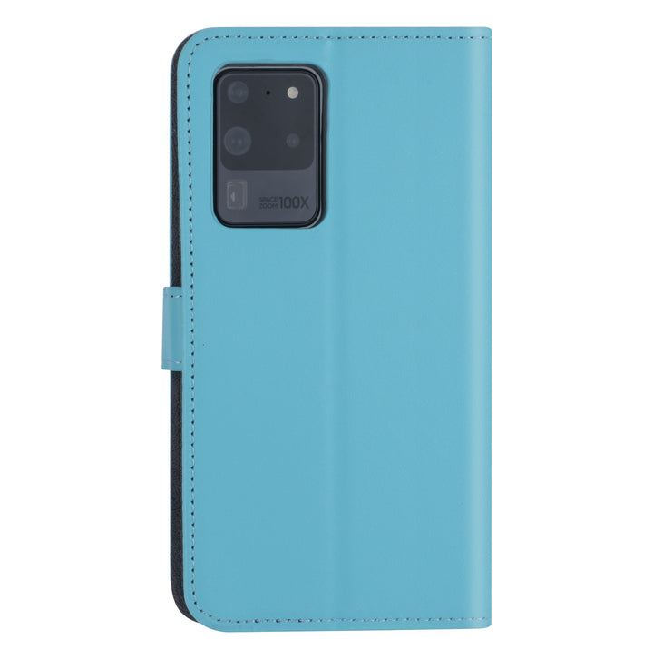 Samsung Galaxy S20 Ultra Book Case hoesje - lichtblauw - Kaarthouder-Hoesjes-Ilumina Benelux