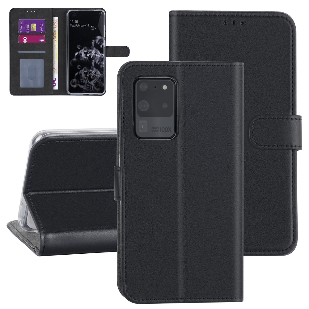 Samsung Galaxy S20 Ultra Book Case hoesje - zwart - Kaarthouder-Hoesjes-Ilumina Benelux