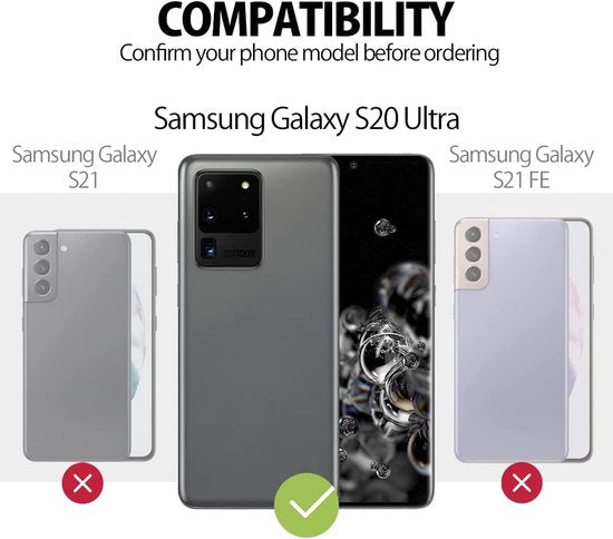 Samsung Galaxy S20 Ultra Hoesjes – Transparante Backcover met Koord – Schokbestendig-Ilumina Benelux