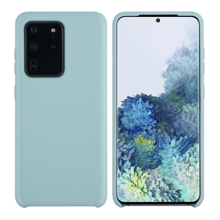 Samsung Galaxy S20 Ultra Lichtblauw Backcover hoesje - silicone-Hoesjes-Ilumina Benelux