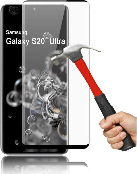 Samsung Galaxy S20 Ultra Screenprotector Full Cover Screenprotector Gehard 9H – 1-Pack-Ilumina Benelux