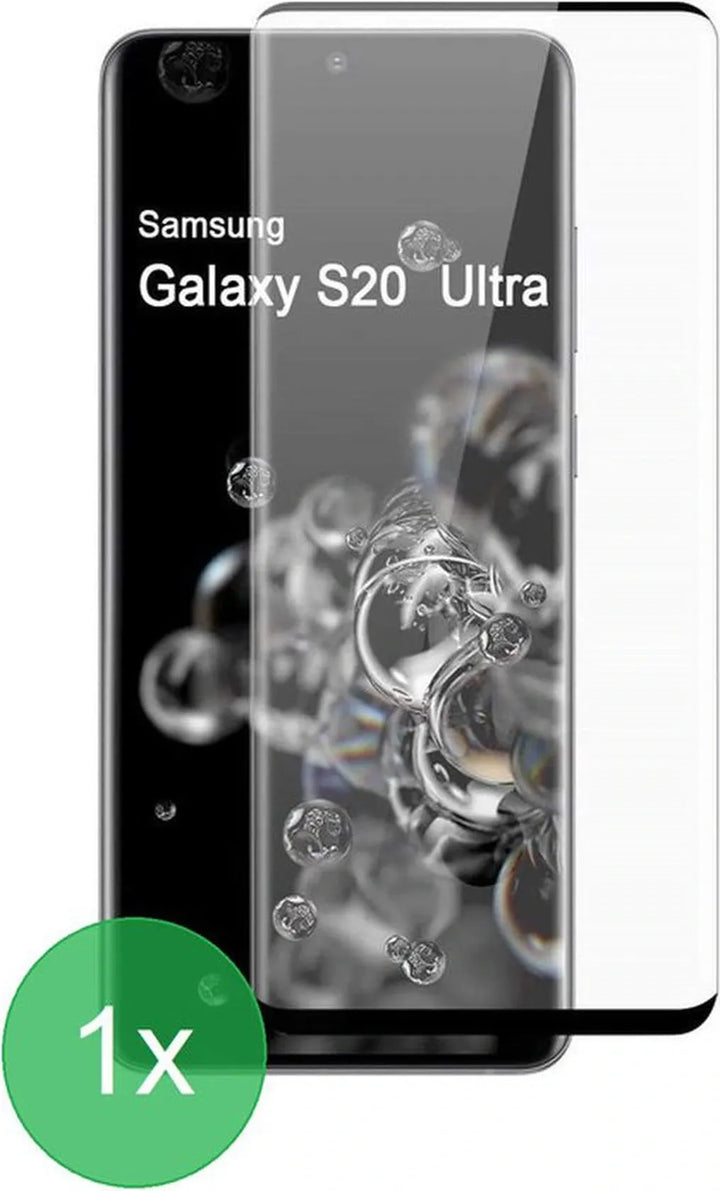Samsung Galaxy S20 Ultra Screenprotector Full Cover Screenprotector Gehard 9H – 1-Pack-Ilumina Benelux