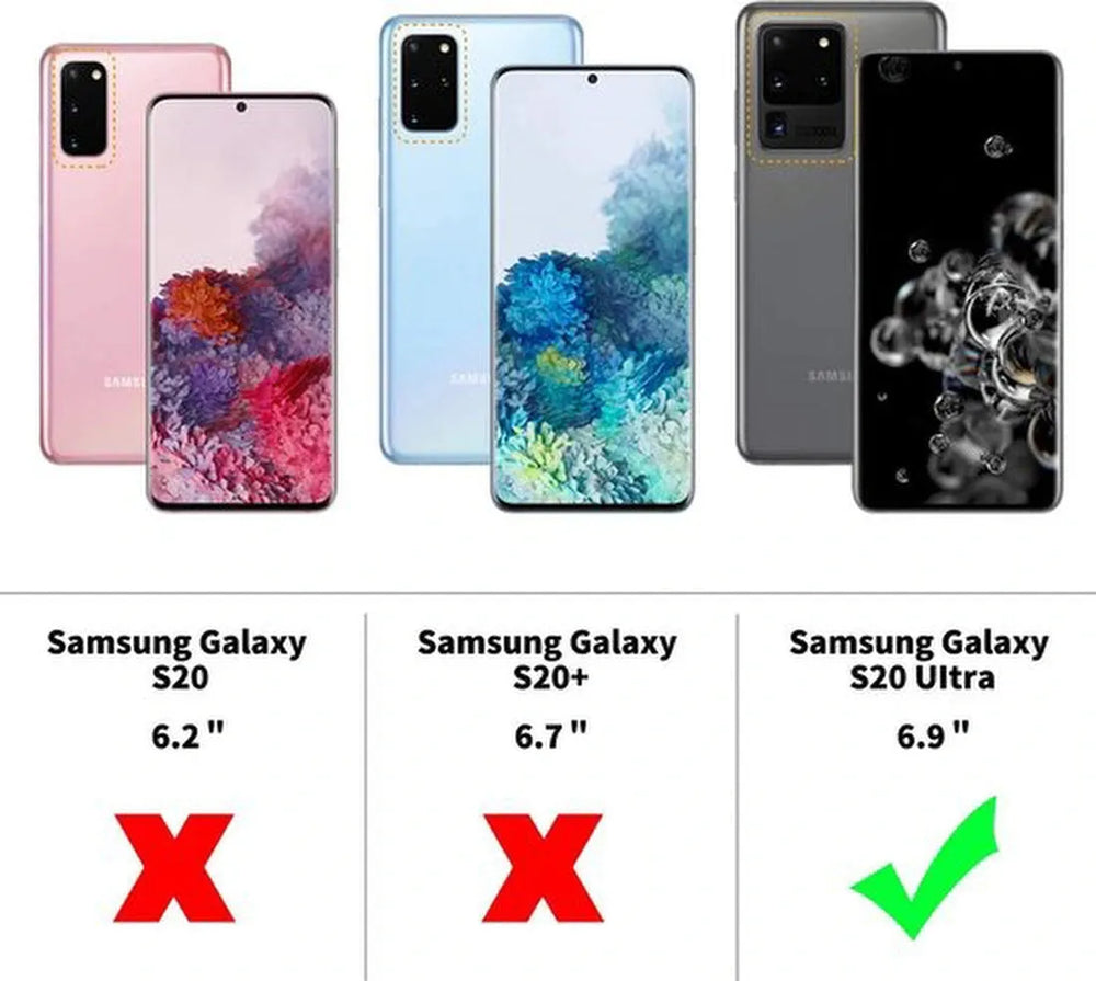 Samsung Galaxy S20 Ultra Screenprotector Full Cover Screenprotector Gehard 9H – 5-Pack-Ilumina Benelux