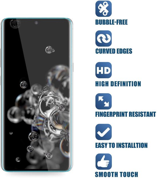 Samsung Galaxy S20 Ultra Screenprotector Gehard 9H – Anti-kras – 1-Pack-Ilumina Benelux