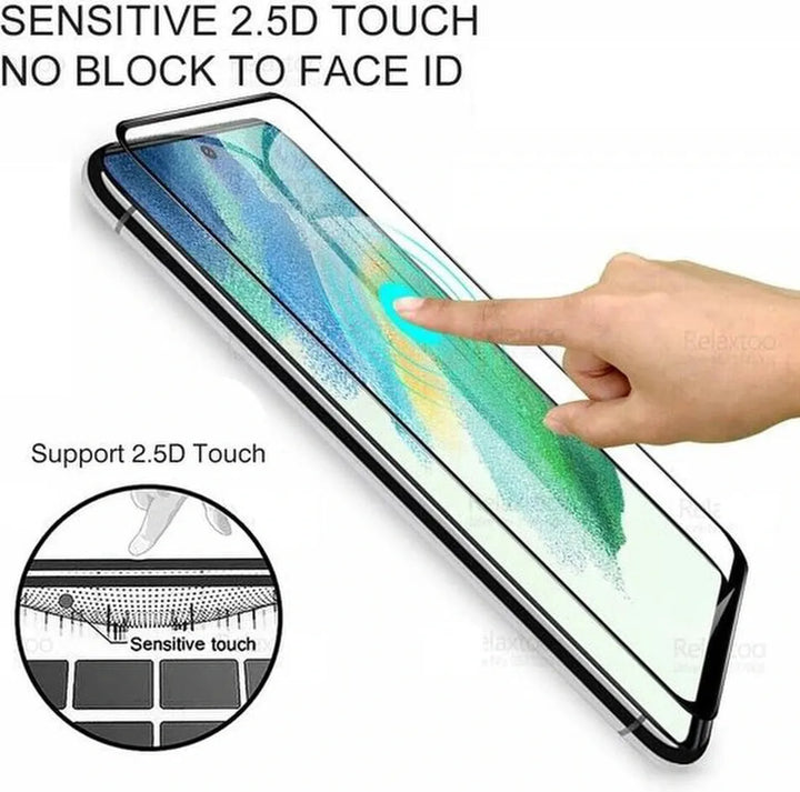 Samsung Galaxy S21 FE Screenprotector Full Cover Screenprotector Gehard 9H – 2-Pack-Ilumina Benelux
