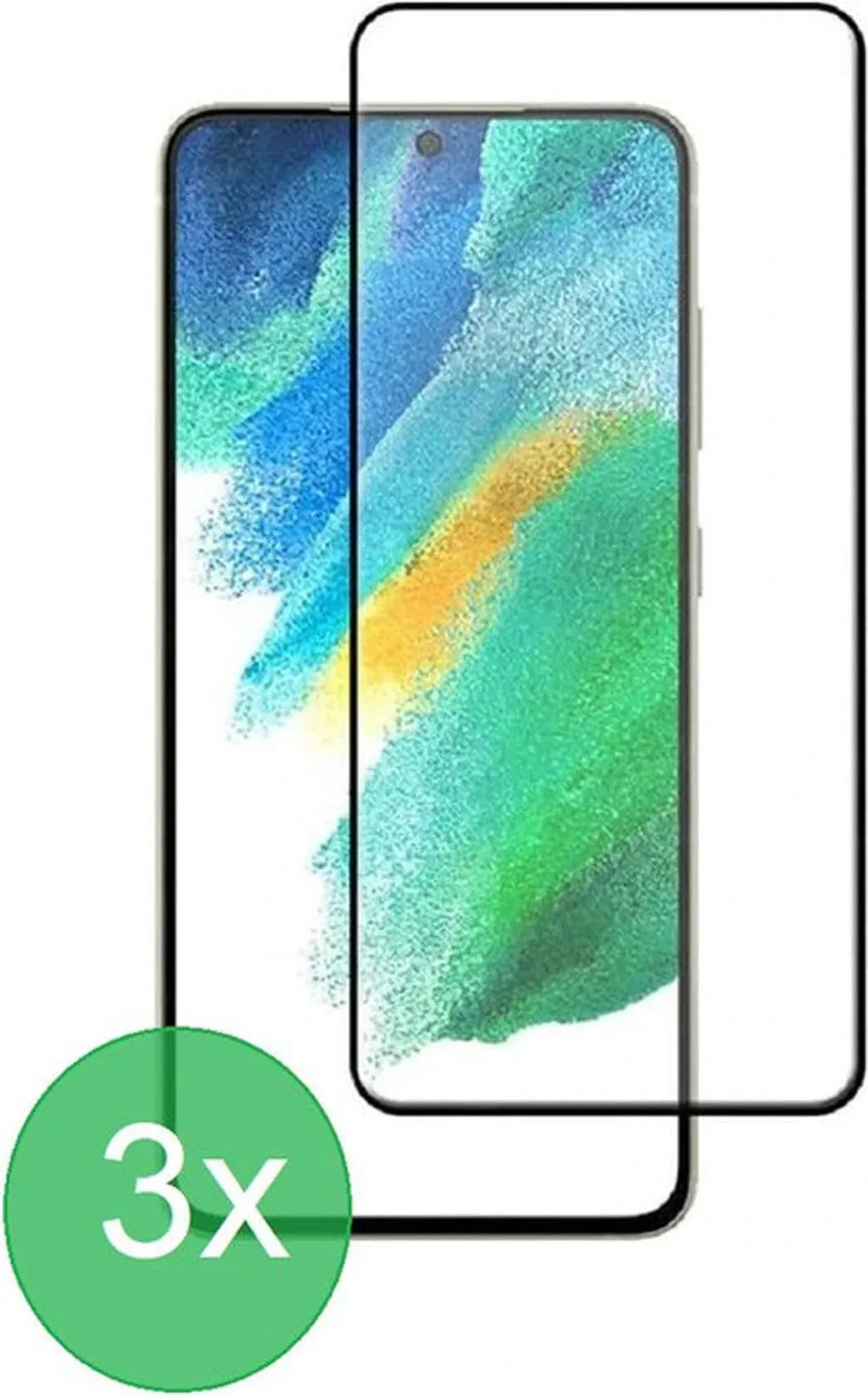 Samsung Galaxy S21 FE Screenprotector Full Cover Screenprotector Gehard 9H – 3-Pack-Ilumina Benelux