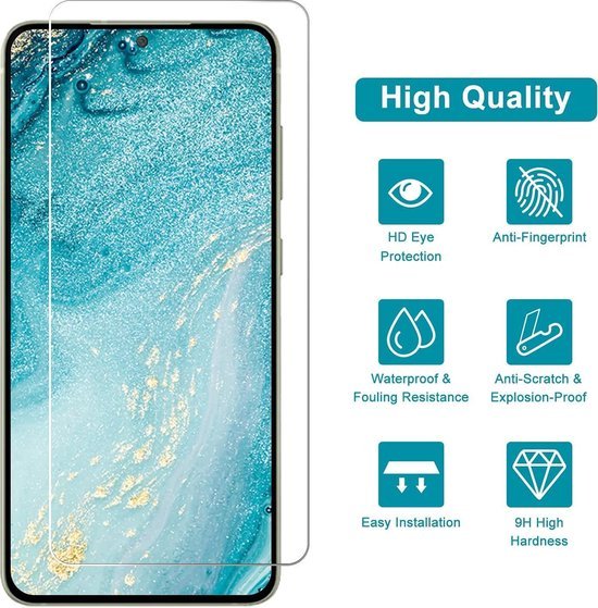 Samsung Galaxy S21 FE Screenprotector Gehard 9H – Anti-kras – Tempered Glas – 1-Pack-Ilumina Benelux
