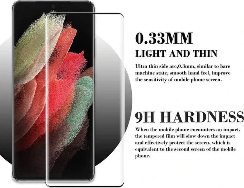 Samsung Galaxy S21 Plus Screenprotector Gehard 9H Screenprotector Full Cover – 2-Pack-Ilumina Benelux