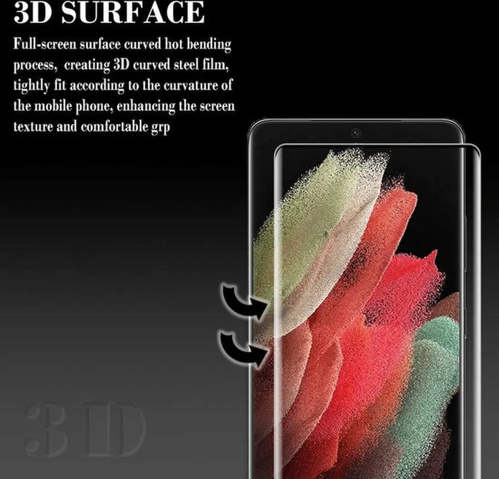 Samsung Galaxy S21 Plus Screenprotector Gehard 9H Screenprotector Full Cover – 2-Pack-Ilumina Benelux