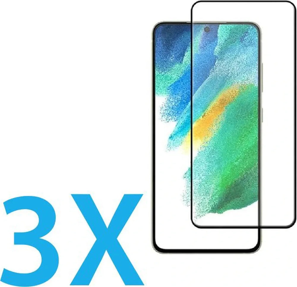 Samsung Galaxy S21 Screenprotector Full Cover Screenprotector Gehard 9H – 3-Pack-Ilumina Benelux