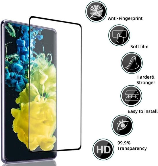 Samsung Galaxy S21 Ultra 5G Screenprotector Gehard 9H Screenprotector Full Cover – 3-Pack Tempered Glas-Ilumina Benelux