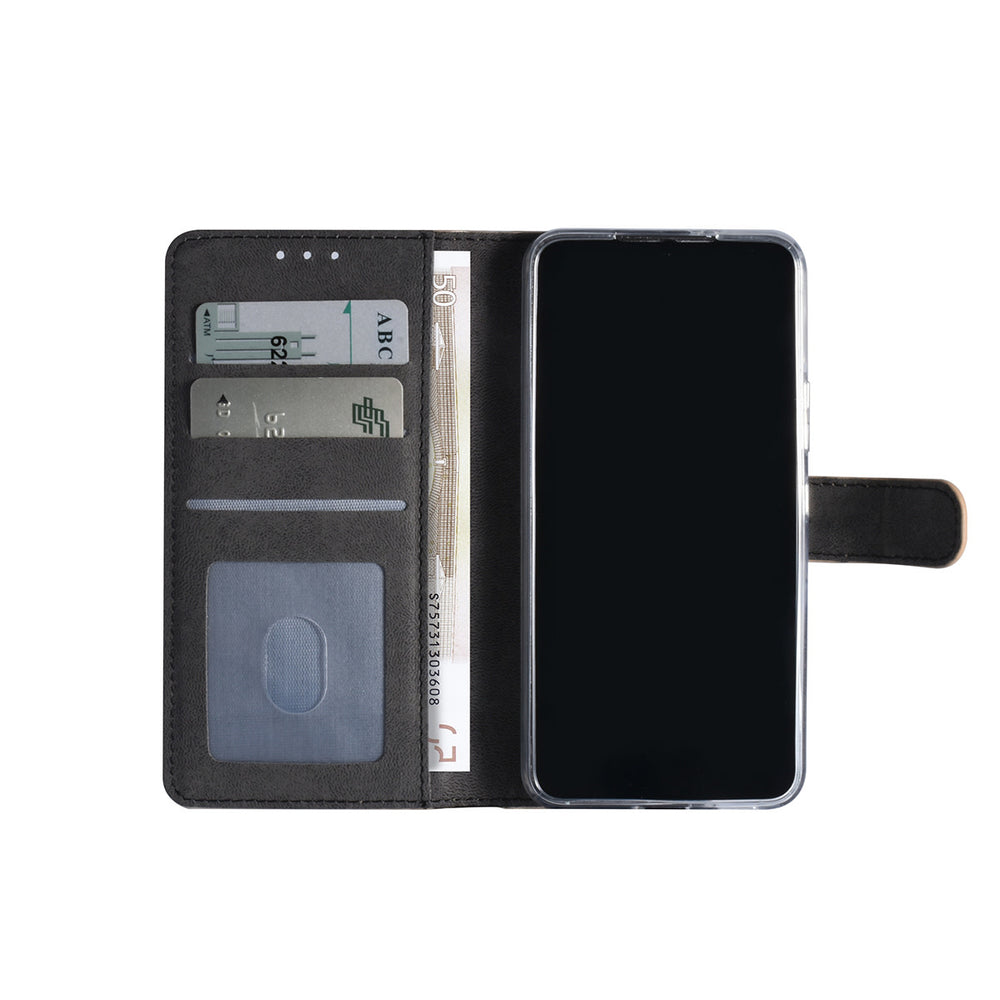 Samsung Galaxy S22 Booktype hoesje - Pasjeshouder - Magneetsluiting - Goud-Hoesjes-Ilumina Benelux