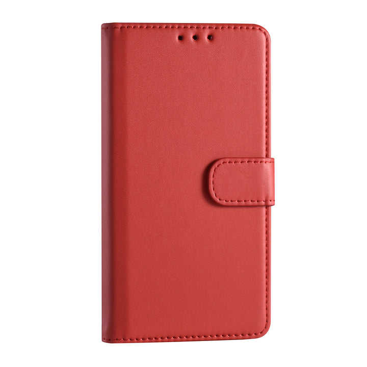 Samsung Galaxy S22 Booktype hoesje - Pasjeshouder - Magneetsluiting - Rood-Hoesjes-Ilumina Benelux