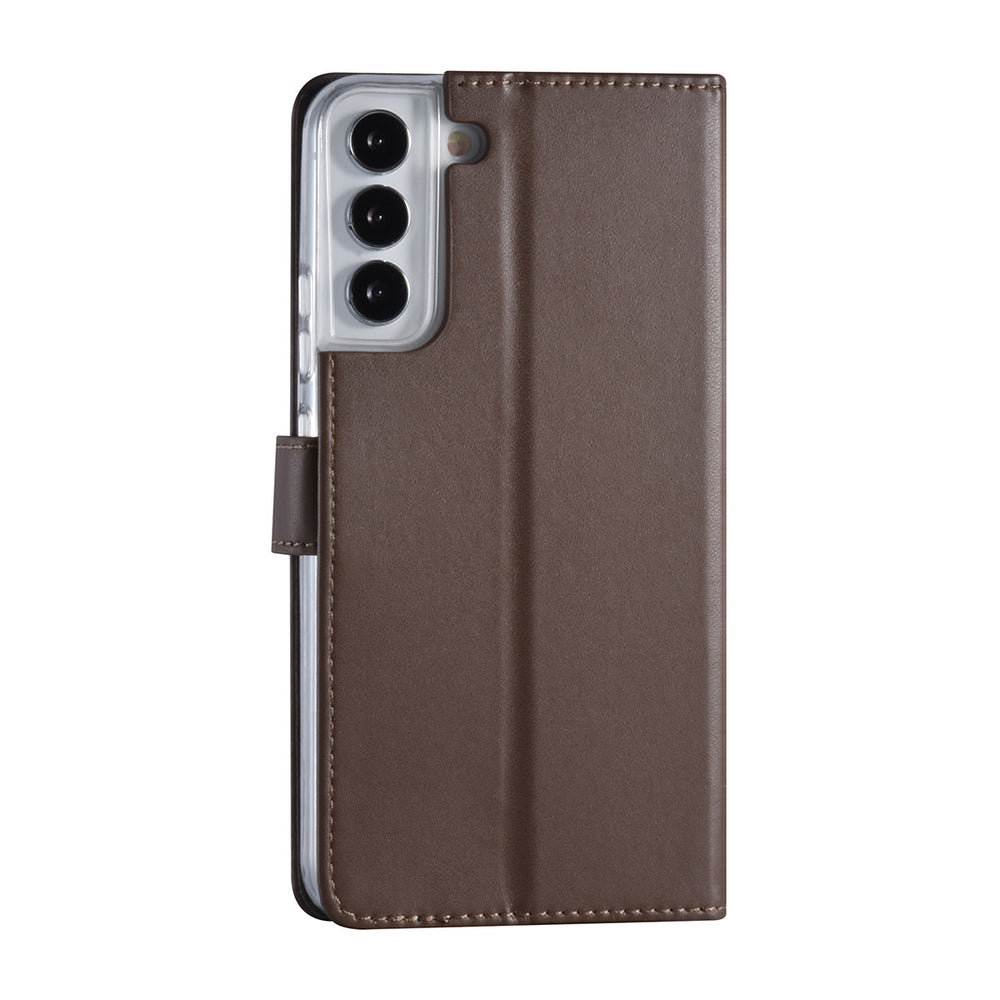 Samsung Galaxy S22 Plus Booktype hoesje - Pasjeshouder - Magneetsluiting - Bruin-Hoesjes-Ilumina Benelux