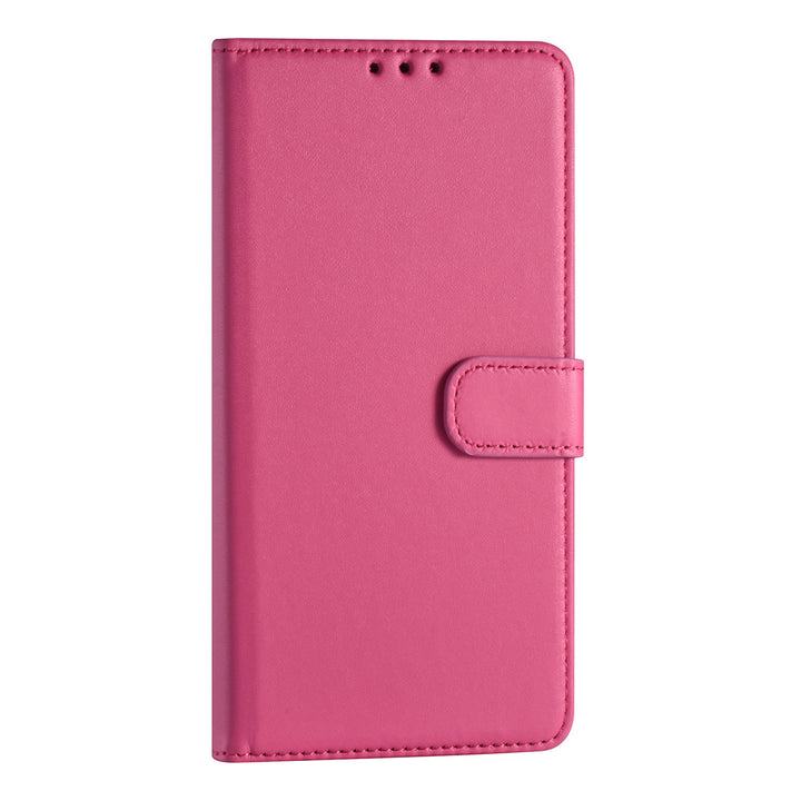 Samsung Galaxy S22 Plus Booktype hoesje - Pasjeshouder - Magneetsluiting - Felroze-Hoesjes-Ilumina Benelux