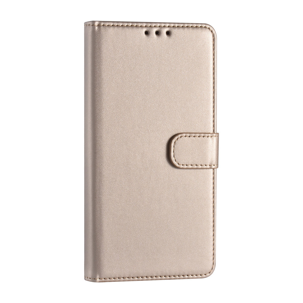 Samsung Galaxy S22 Plus Booktype hoesje - Pasjeshouder - Magneetsluiting - Goud-Hoesjes-Ilumina Benelux