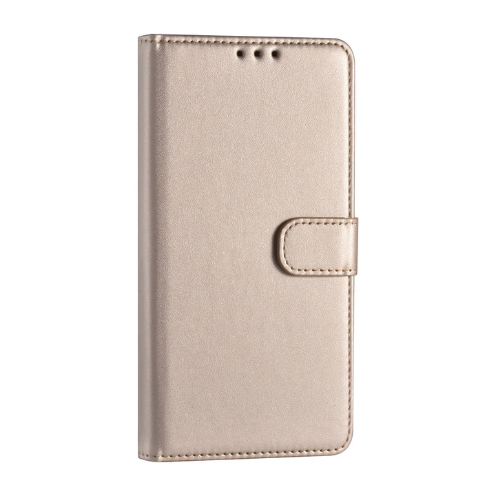 Samsung Galaxy S22 Plus Booktype hoesje - Pasjeshouder - Magneetsluiting - Goud-Hoesjes-Ilumina Benelux