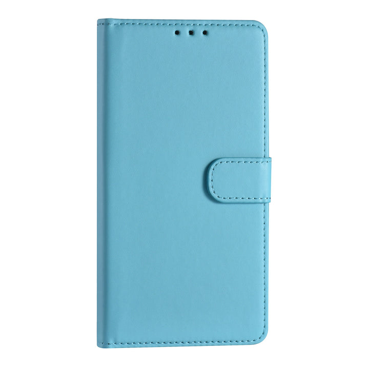 Samsung Galaxy S22 Plus Booktype hoesje - Pasjeshouder - Magneetsluiting - LichtBlauw-Hoesjes-Ilumina Benelux