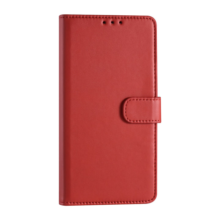 Samsung Galaxy S22 Plus Booktype hoesje - Pasjeshouder - Magneetsluiting - Rood-Hoesjes-Ilumina Benelux