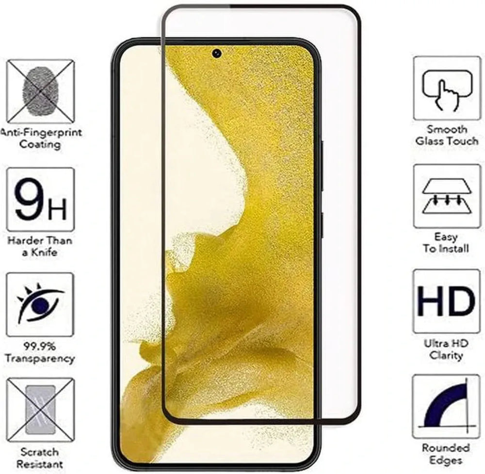 Samsung Galaxy S22 Plus Screenprotector Full Cover – 9H Gehard Glas – 4-Pack-Ilumina Benelux
