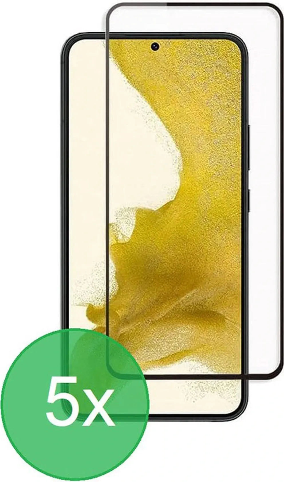 Samsung Galaxy S22 Plus Screenprotector Full Cover – 9H Gehard Glas – 5-Pack-Ilumina Benelux