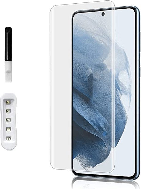 Samsung Galaxy S22 Plus - UV Screenprotector Gehard 9H – Anti-kras – Tempered Glas – 1-Pack-Ilumina Benelux