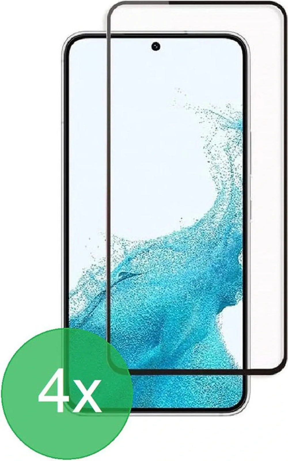 Samsung Galaxy S22 Screenprotector Full Cover Screenprotector Gehard 9H – 4-Pack-Ilumina Benelux
