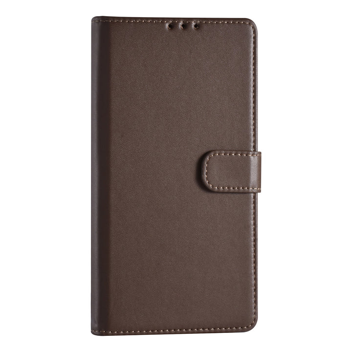 Samsung Galaxy S22 Ultra Booktype hoesje - Pasjeshouder - Magneetsluiting - Bruin-Hoesjes-Ilumina Benelux